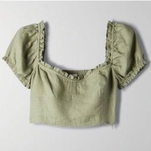 Aritzia Wander Linen Blouse